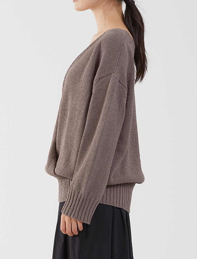 PAPER YARN 2WAY PULLOVER