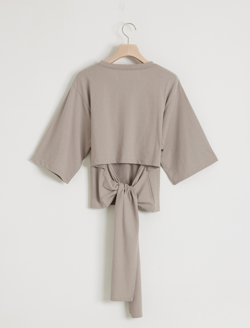 VINTAGE TWILL BACK-TIE TOP