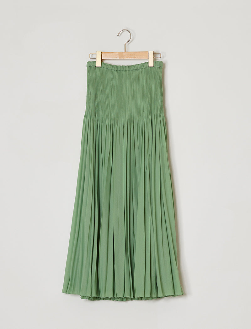 DOUBLE PLEATED SKIRT