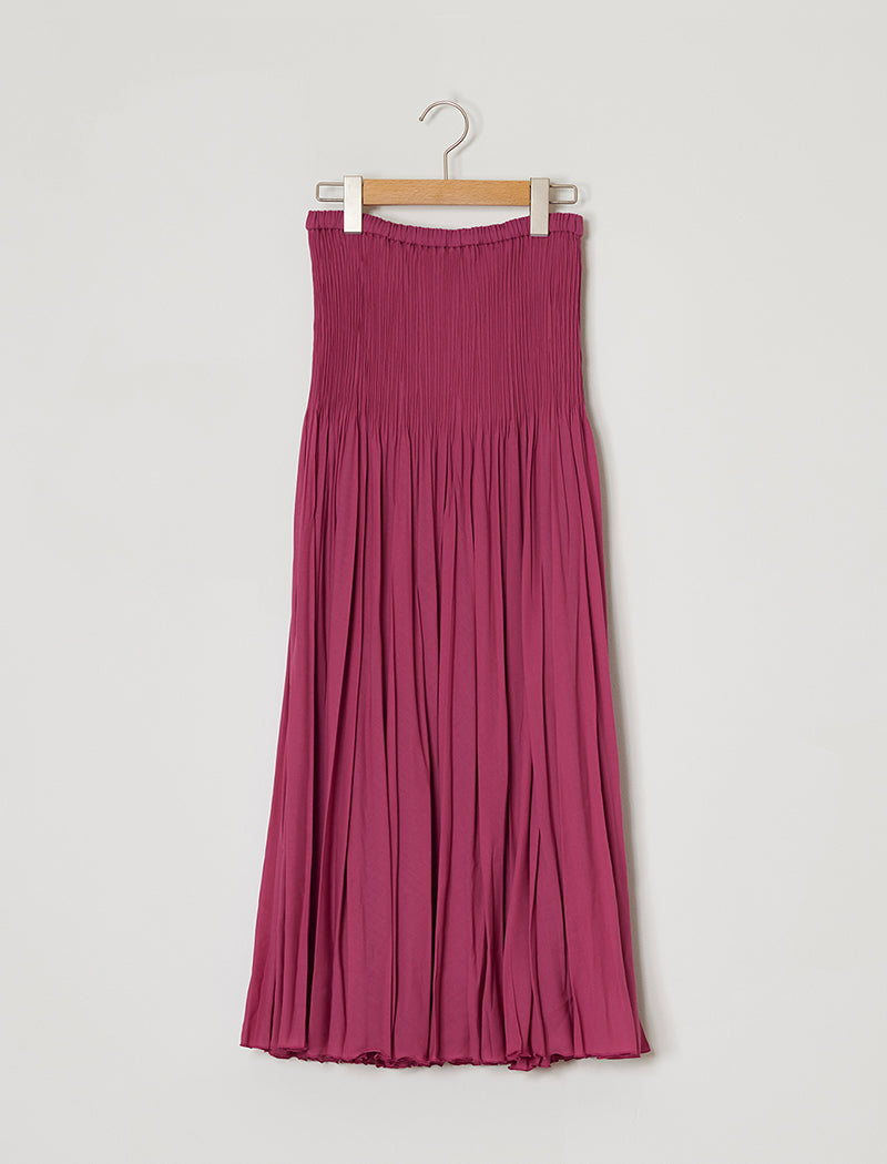 DOUBLE PLEATED SKIRT