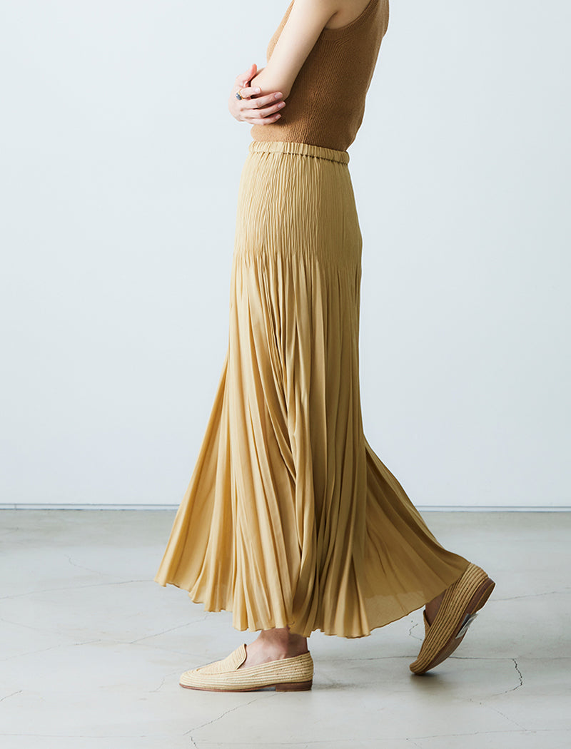 DOUBLE PLEATED SKIRT