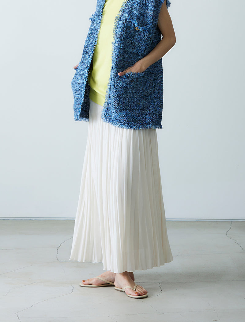 DOUBLE PLEATED SKIRT