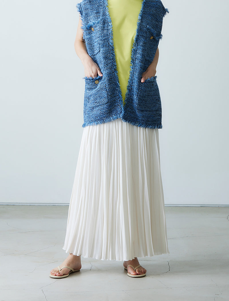DOUBLE PLEATED SKIRT