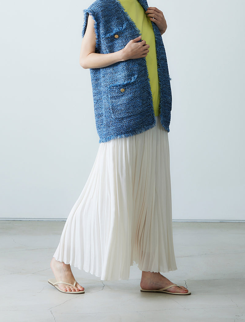 DOUBLE PLEATED SKIRT