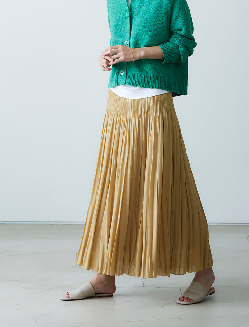 DOUBLE PLEATED SKIRT