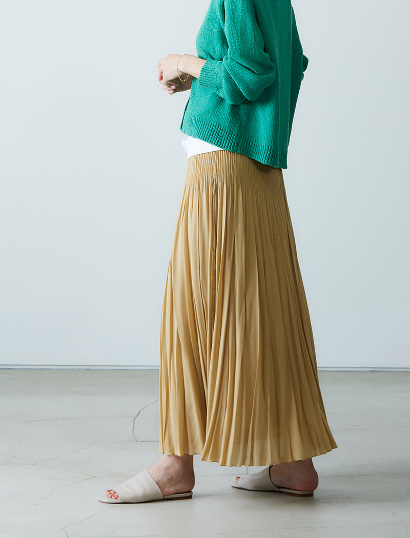 DOUBLE PLEATED SKIRT