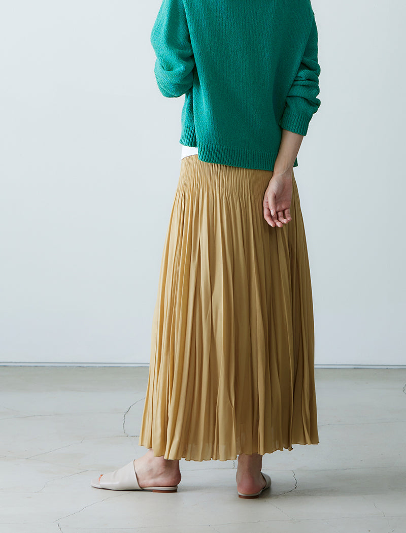 DOUBLE PLEATED SKIRT