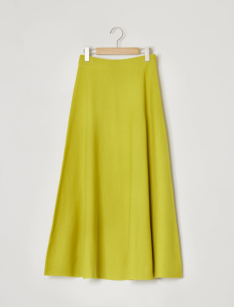 SMOOTH KNIT FLARED SKIRT