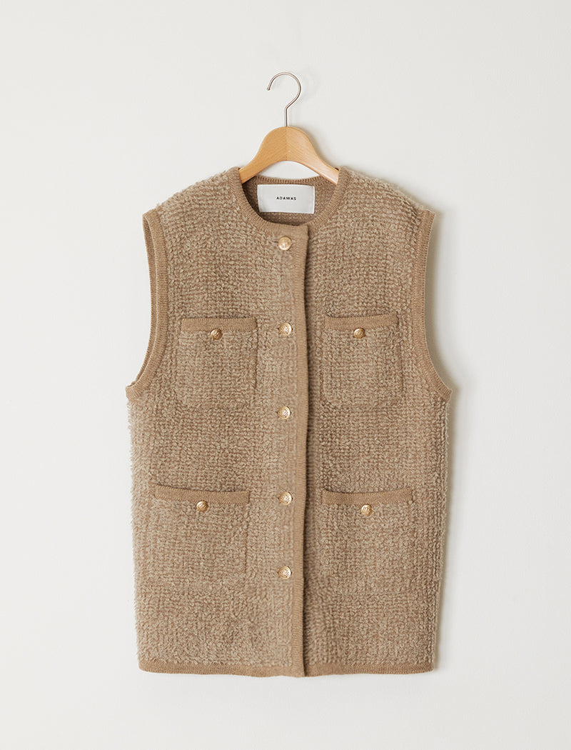 LOOP KNITTED VEST