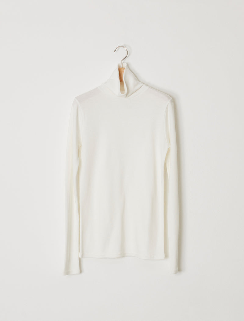 PANCAKE JERSEY TURTLE-NECK TEE