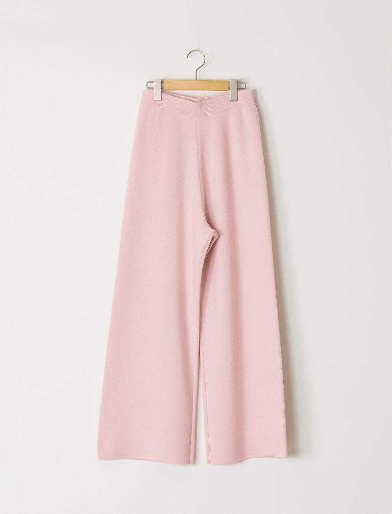 CASHMERE-BLEND WIDE-LEG PANTS