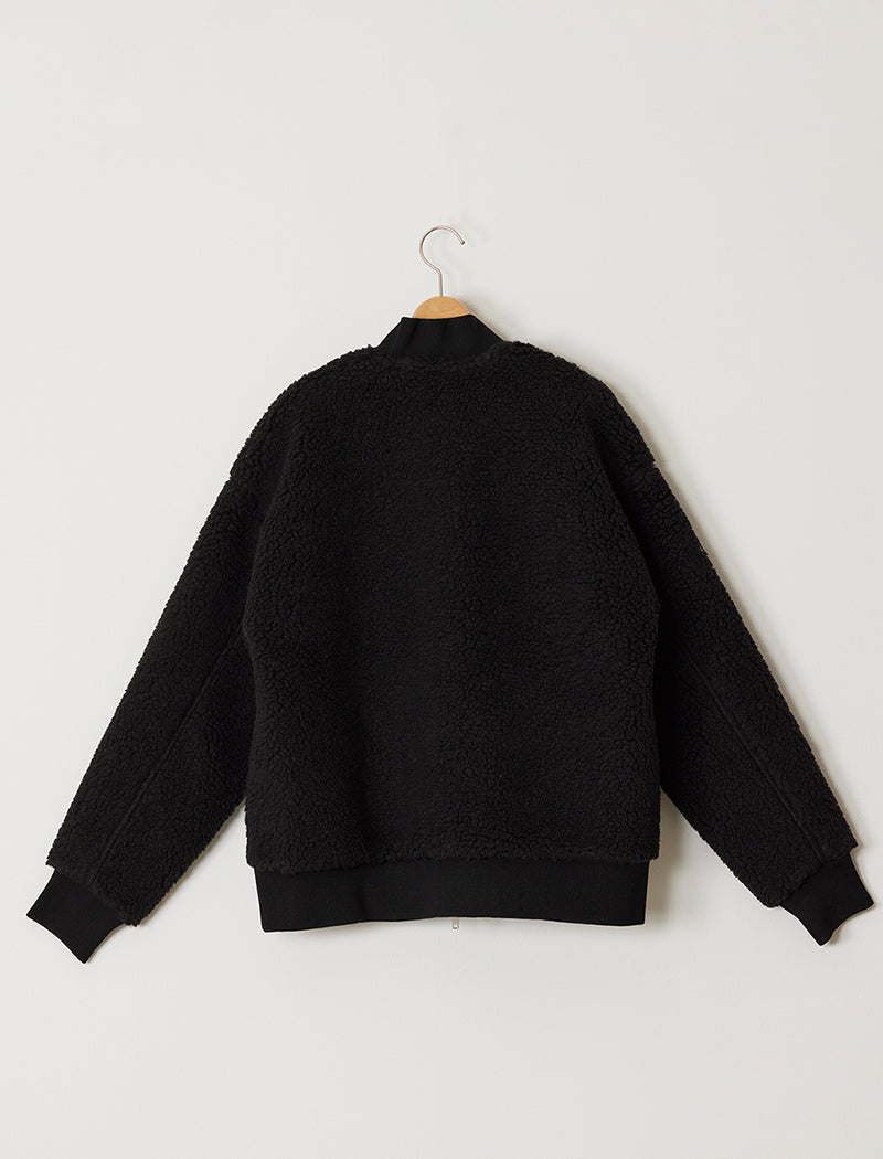 FAKE MOUTON BOMBER JACKET