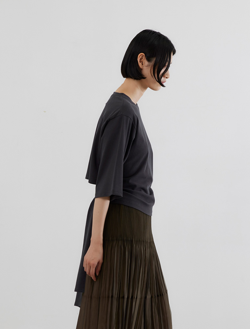 VINTAGE TWILL BACK-TIE TOP