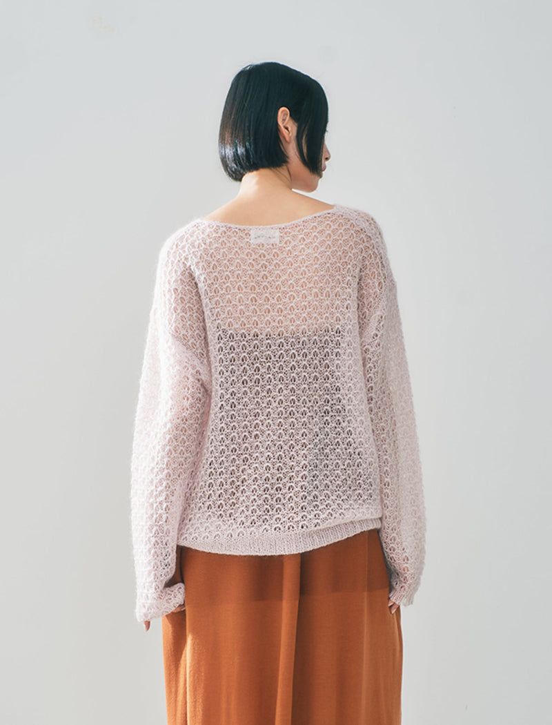 SEMI-SHEER MOHAIR TOP