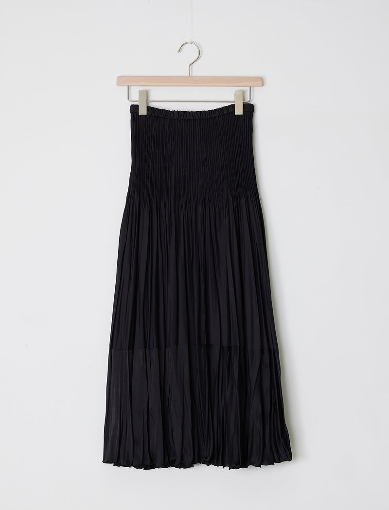 TWO-TONE PLEATED SKIRT