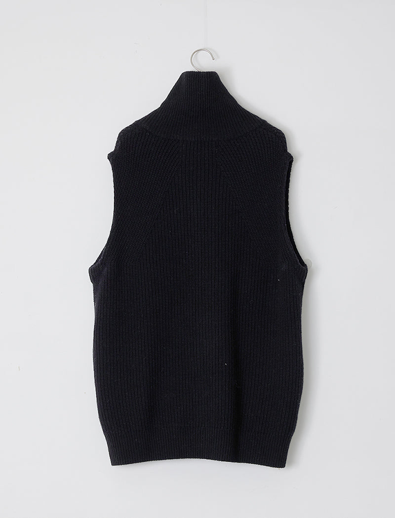 ULTRA FINE WOOL ZIP VEST