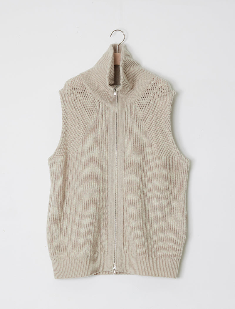 ULTRA FINE WOOL ZIP VEST