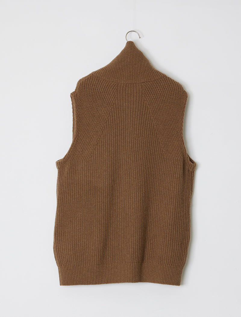 ULTRA FINE WOOL ZIP VEST