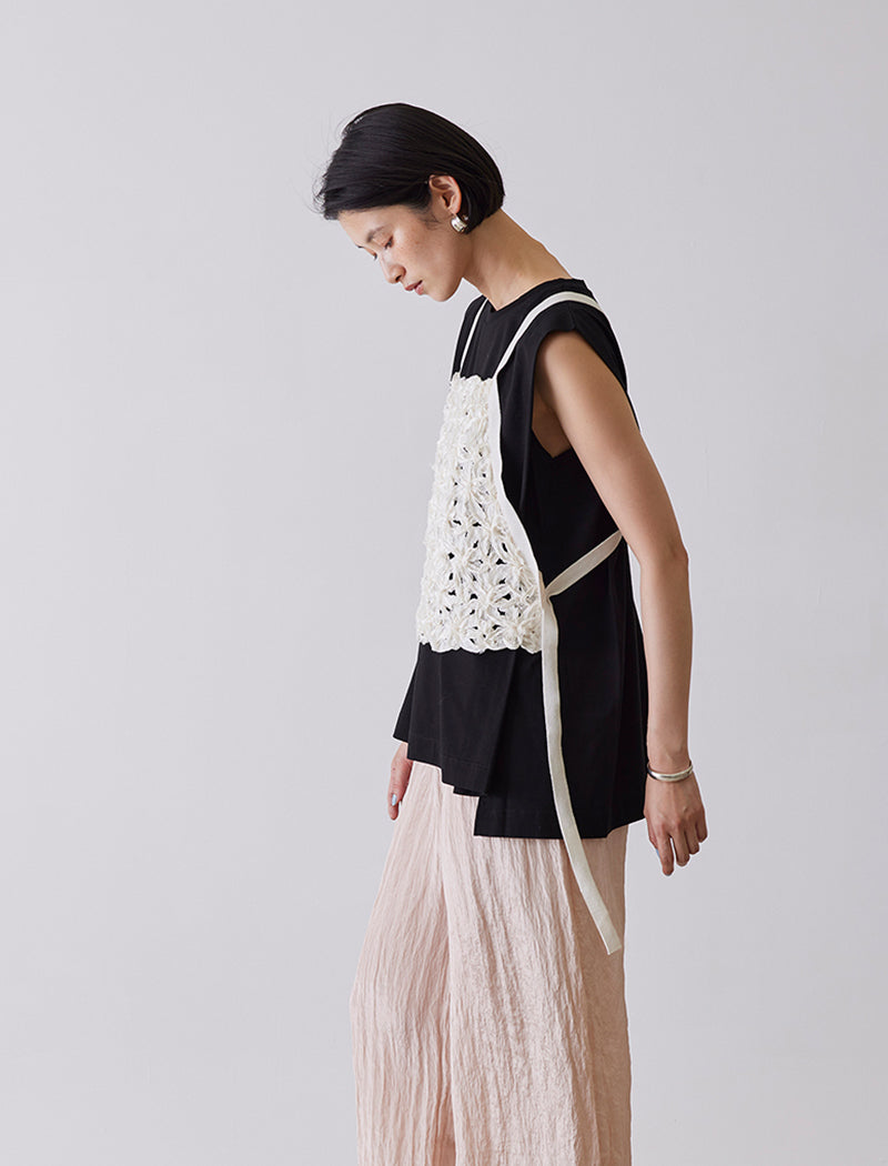 COMPACT COTTON JERSEY SLEEVELESS TOP