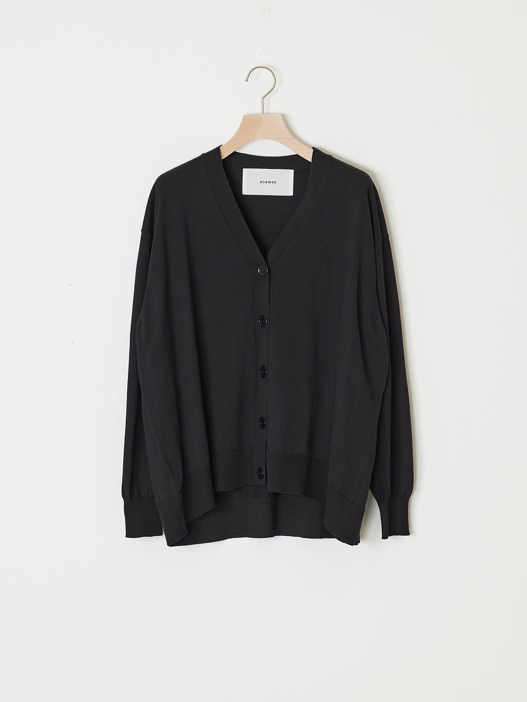 SUVIN COTTON V-NECK CARDIGAN