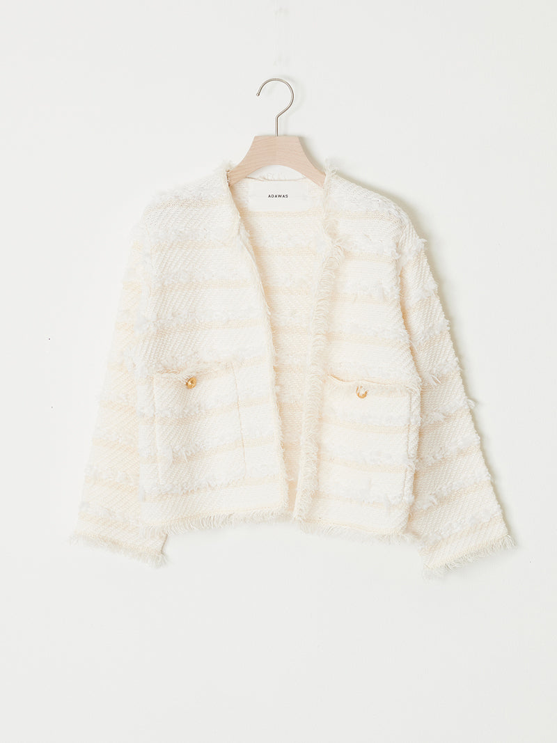 轻质粗花呢夹克