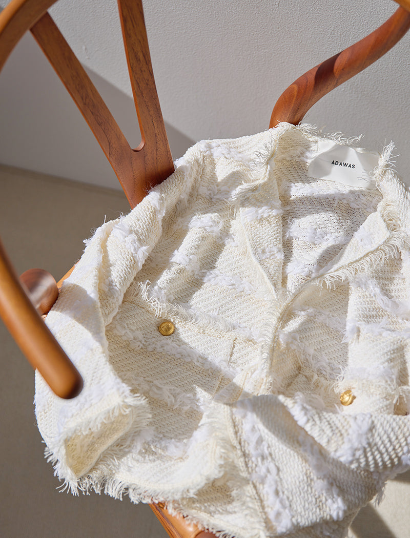 轻质粗花呢夹克