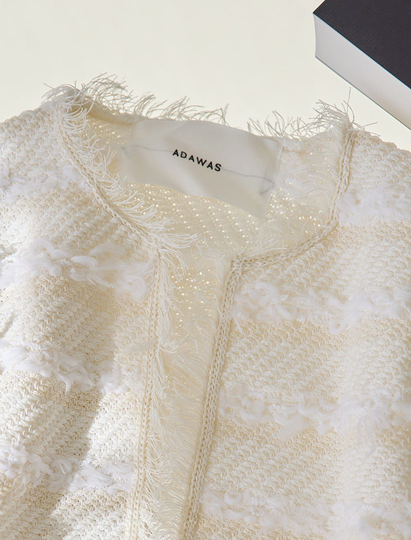 轻质粗花呢夹克