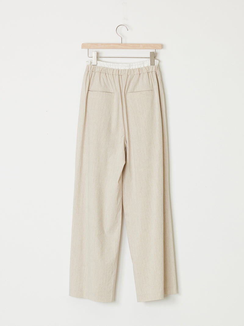 PIN-STRIPE LAYERED TROUSERS