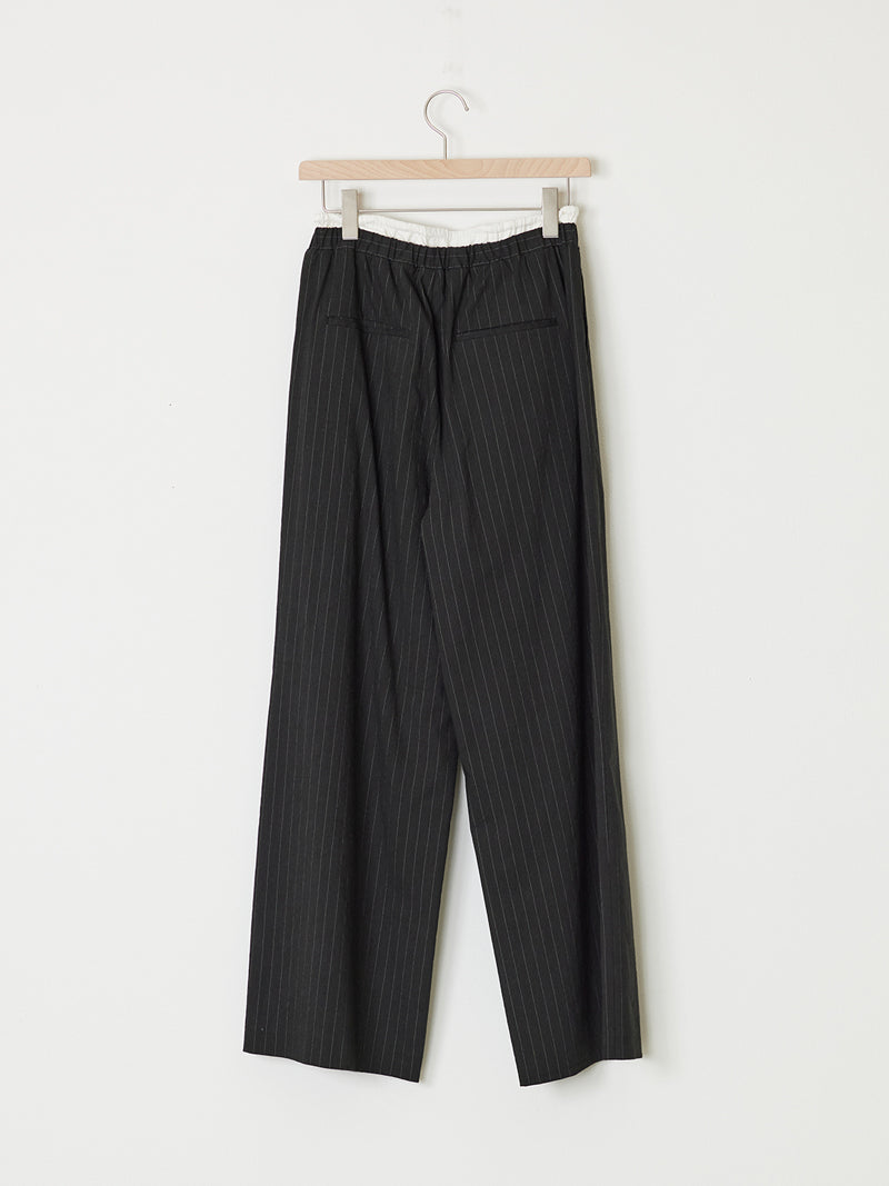 PIN-STRIPE LAYERED TROUSERS