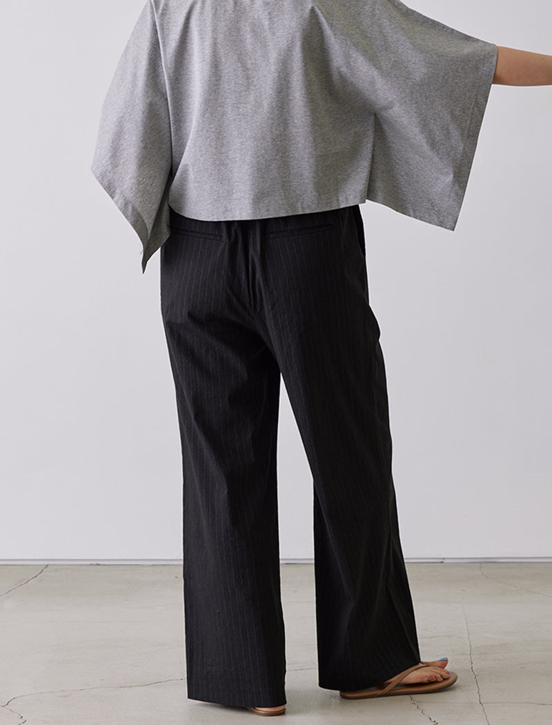 PIN-STRIPE LAYERED TROUSERS