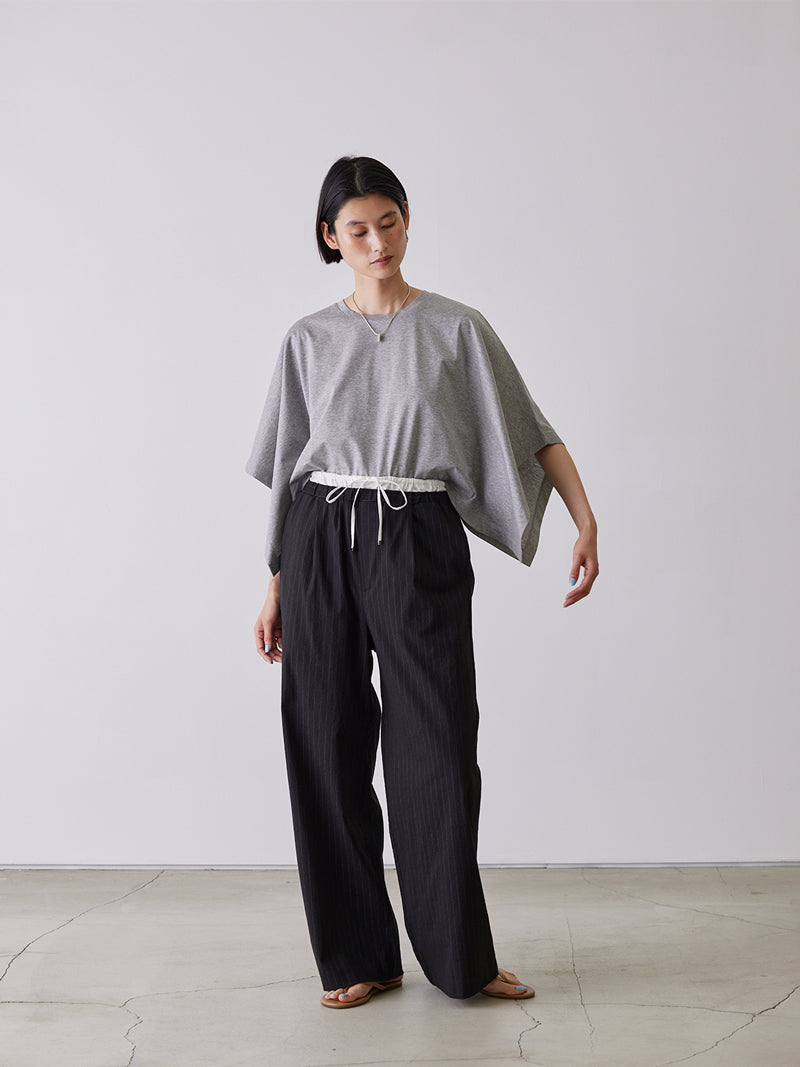 PIN-STRIPE LAYERED TROUSERS