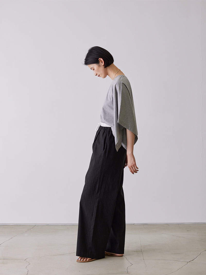 PIN-STRIPE LAYERED TROUSERS