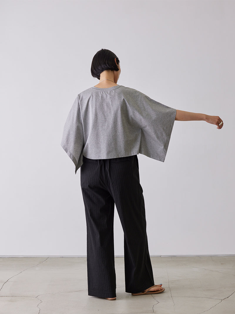 PIN-STRIPE LAYERED TROUSERS