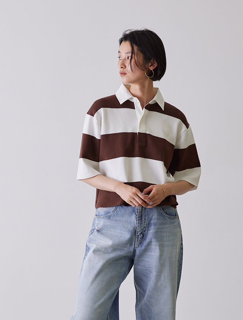 紧凑型棉质橄榄球衫