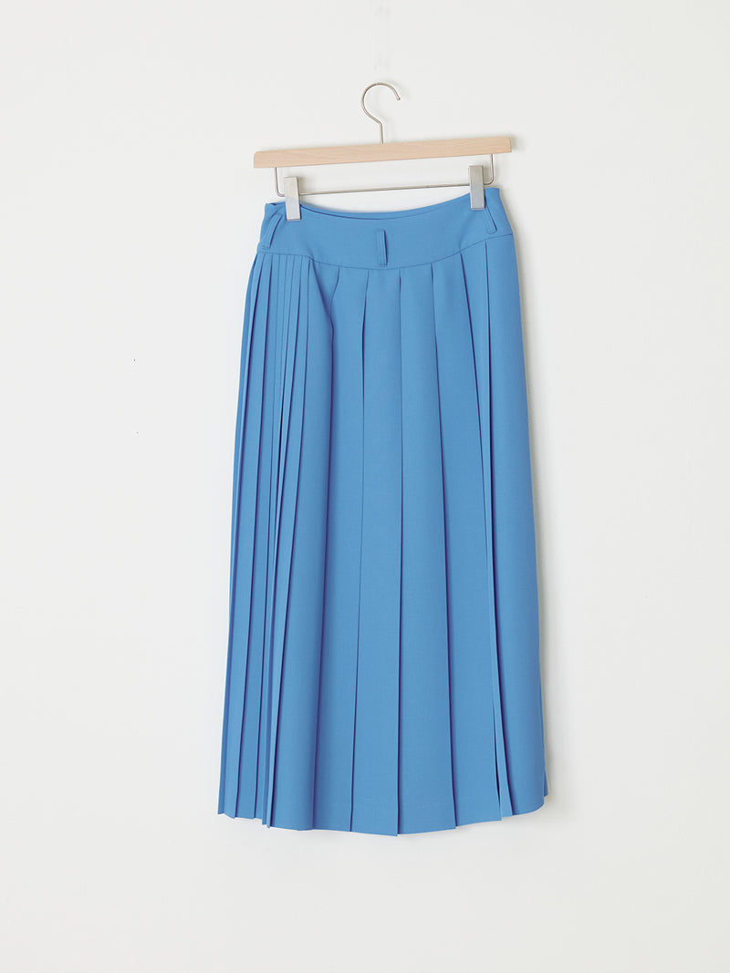 ASYMMETRIC PLEATED SKIRT