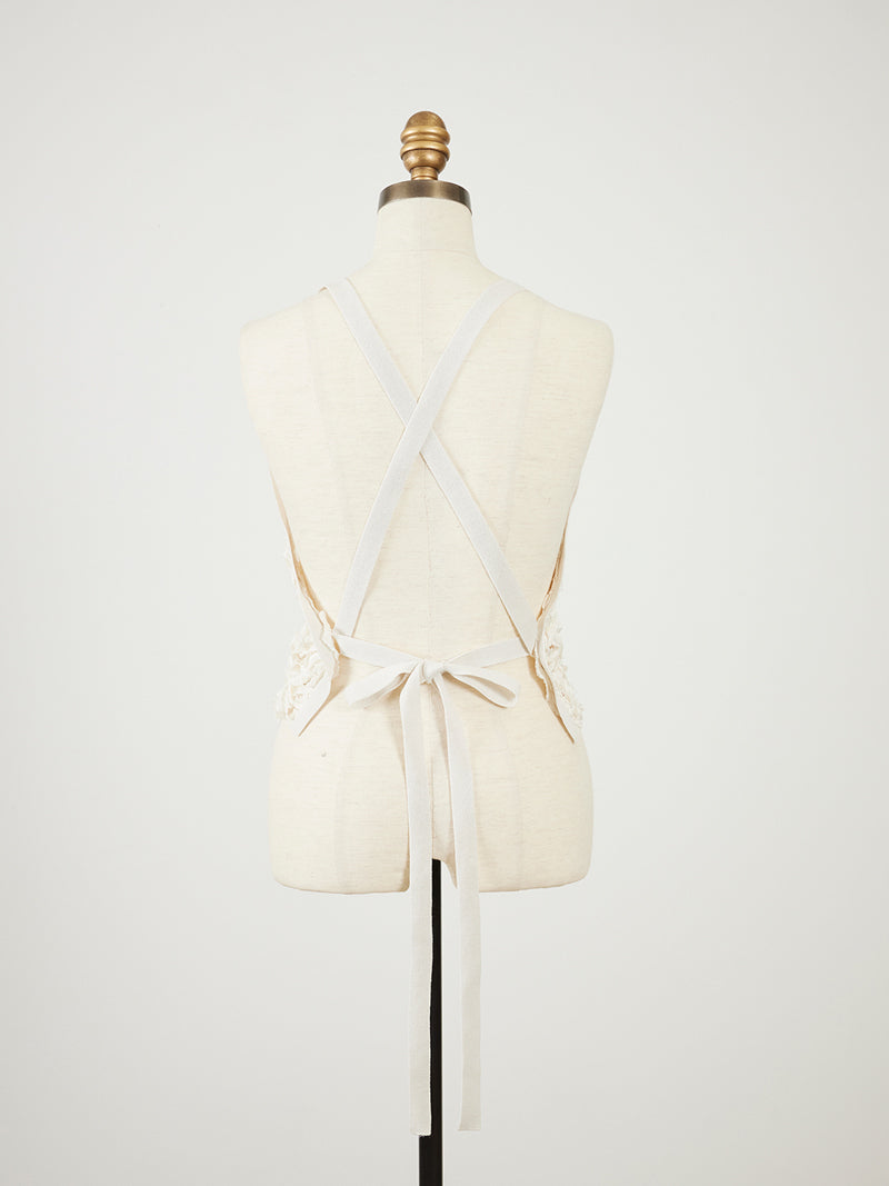 TAPE EMBROIDERY APRON