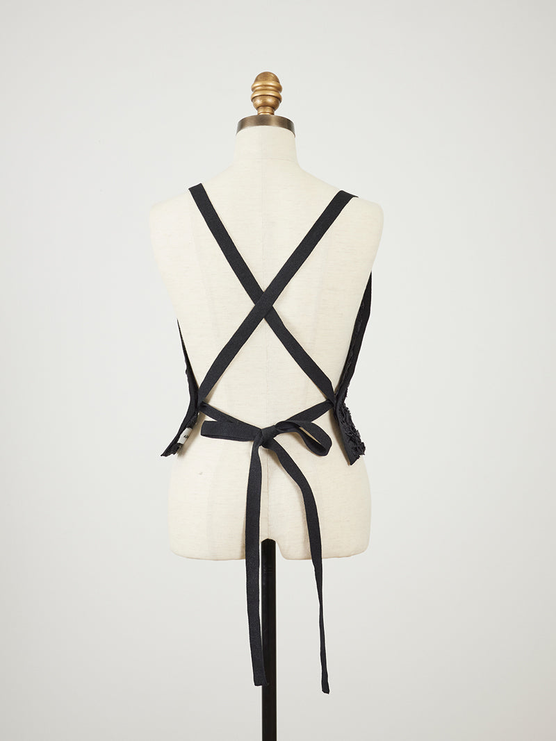 TAPE EMBROIDERY APRON