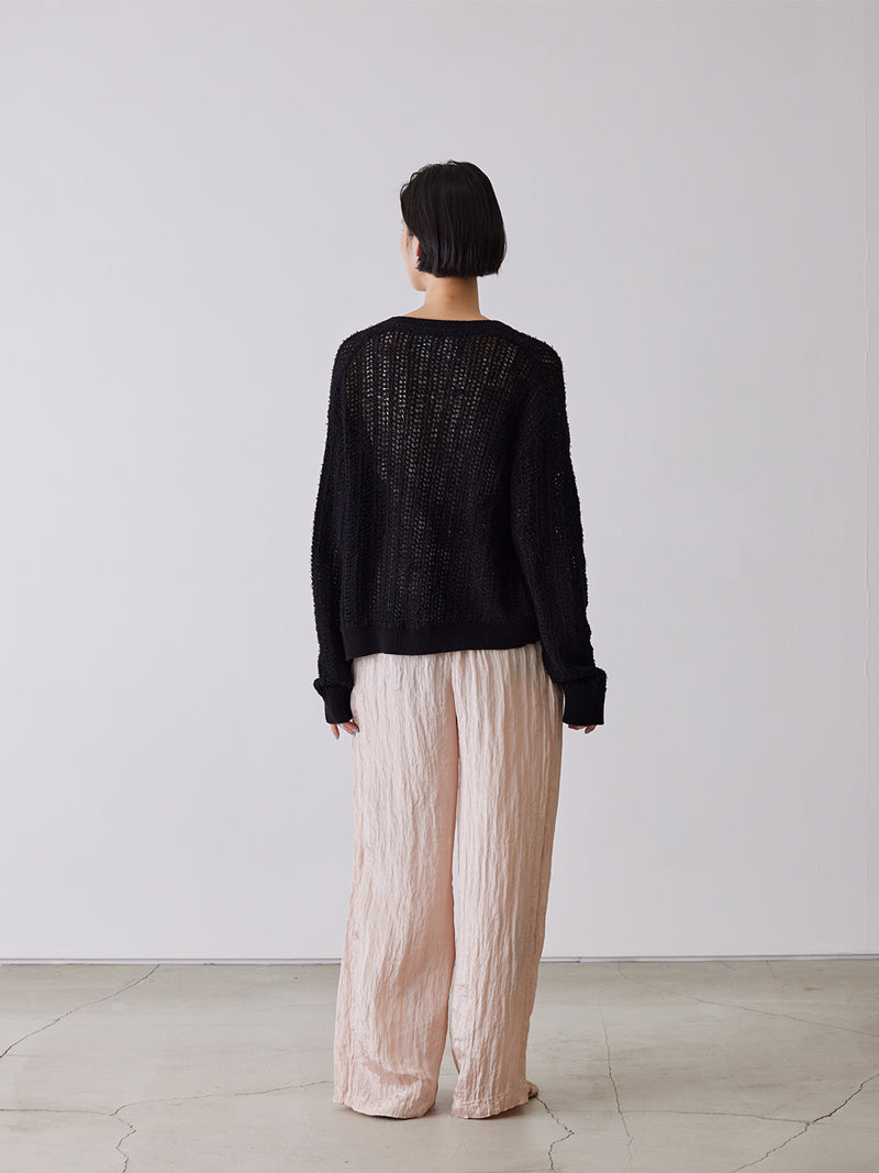 TAPE EMBROIDERY TWO-PIECE TROUSER SET