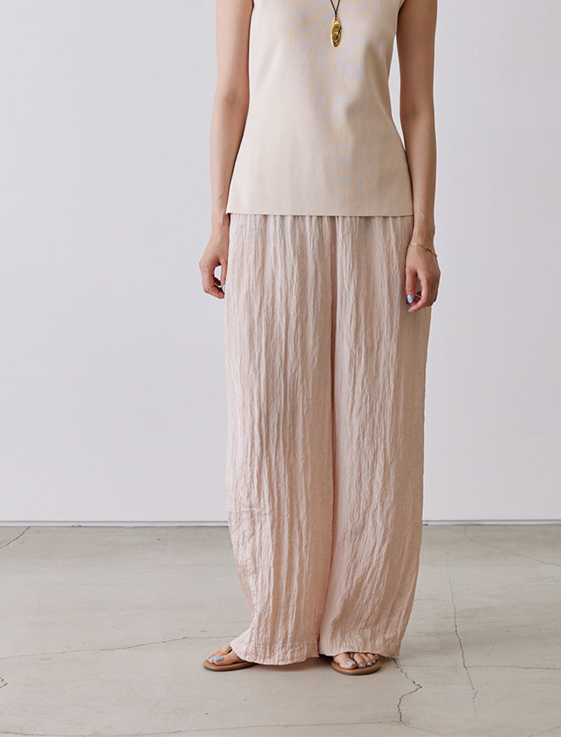 TAPE EMBROIDERY TWO-PIECE TROUSER SET