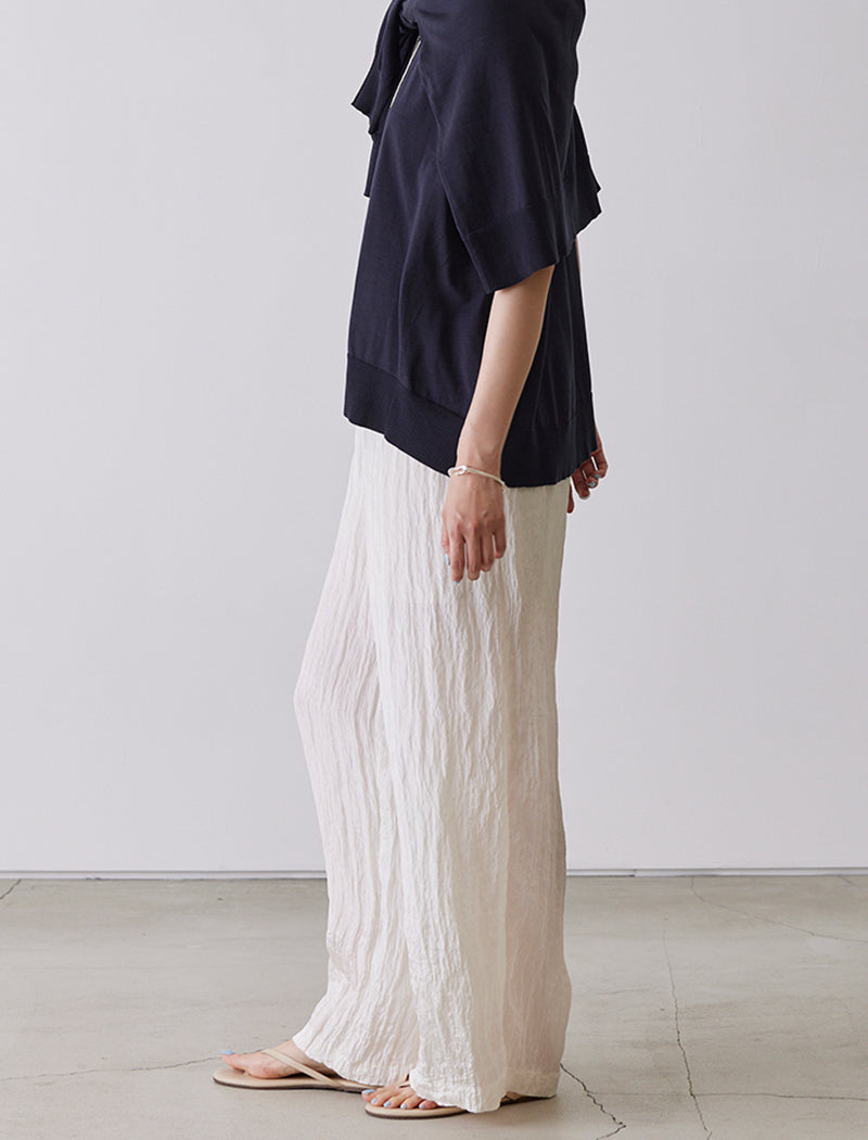 TAPE EMBROIDERY TWO-PIECE TROUSER SET