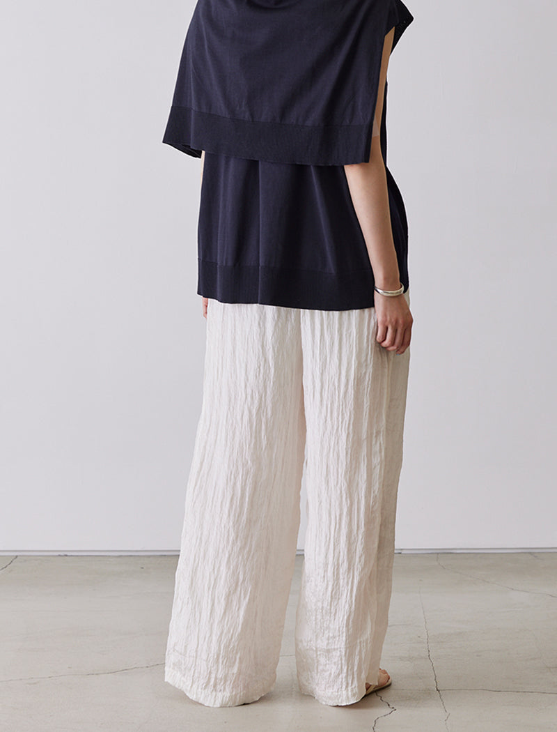TAPE EMBROIDERY TWO-PIECE TROUSER SET