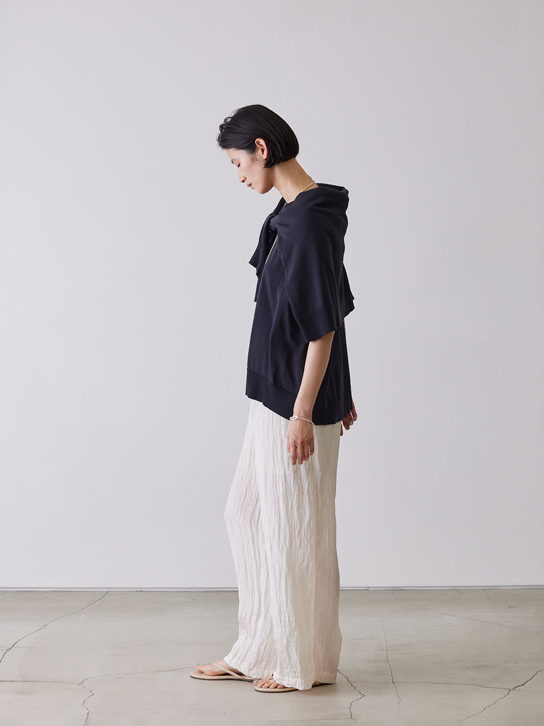 TAPE EMBROIDERY TWO-PIECE TROUSER SET
