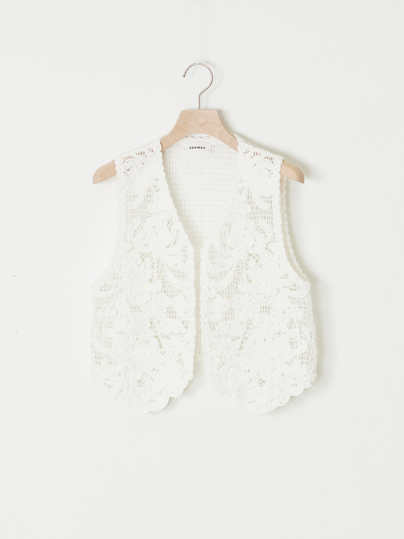 LILY EMBROIDERY V-NECK VEST