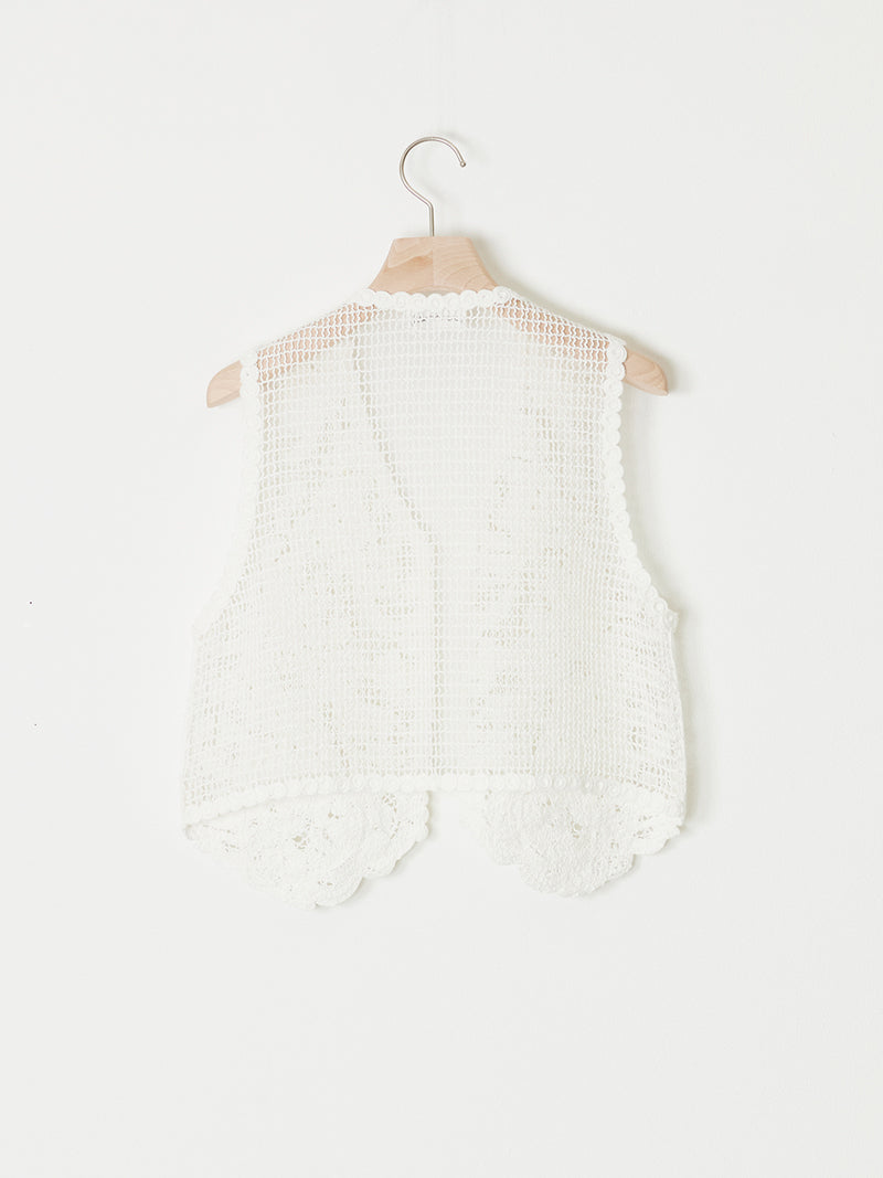 LILY EMBROIDERY V-NECK VEST