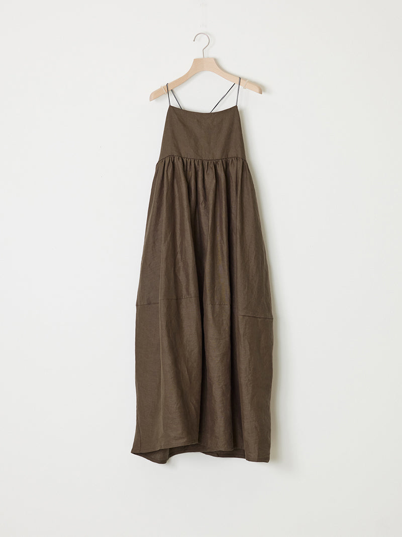 LINEN BALLOON DRESS