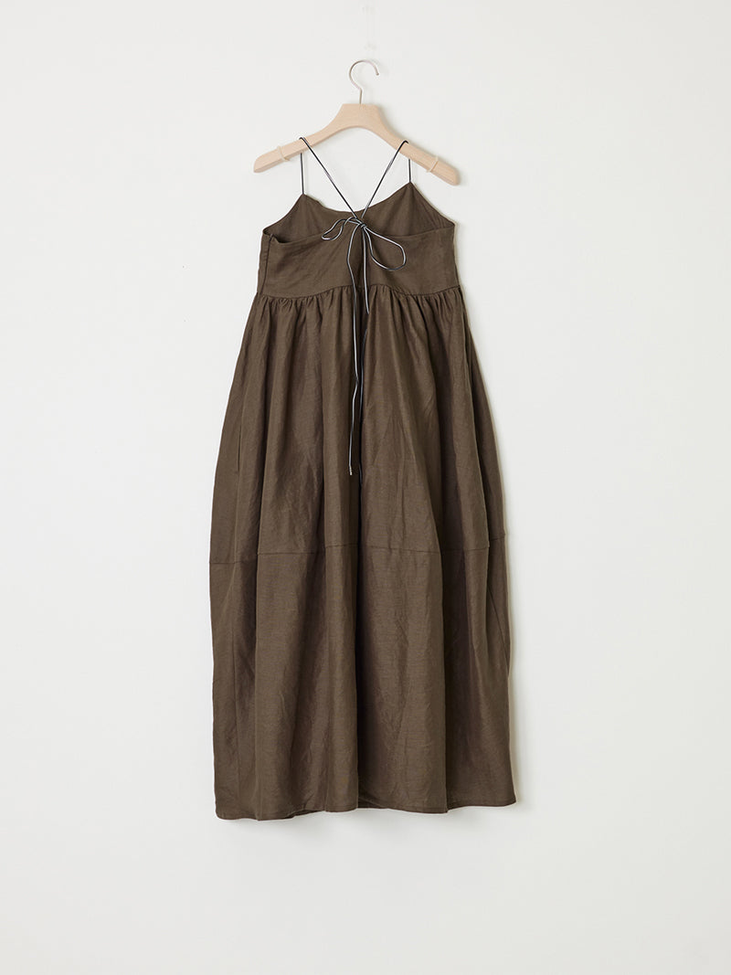 LINEN BALLOON DRESS