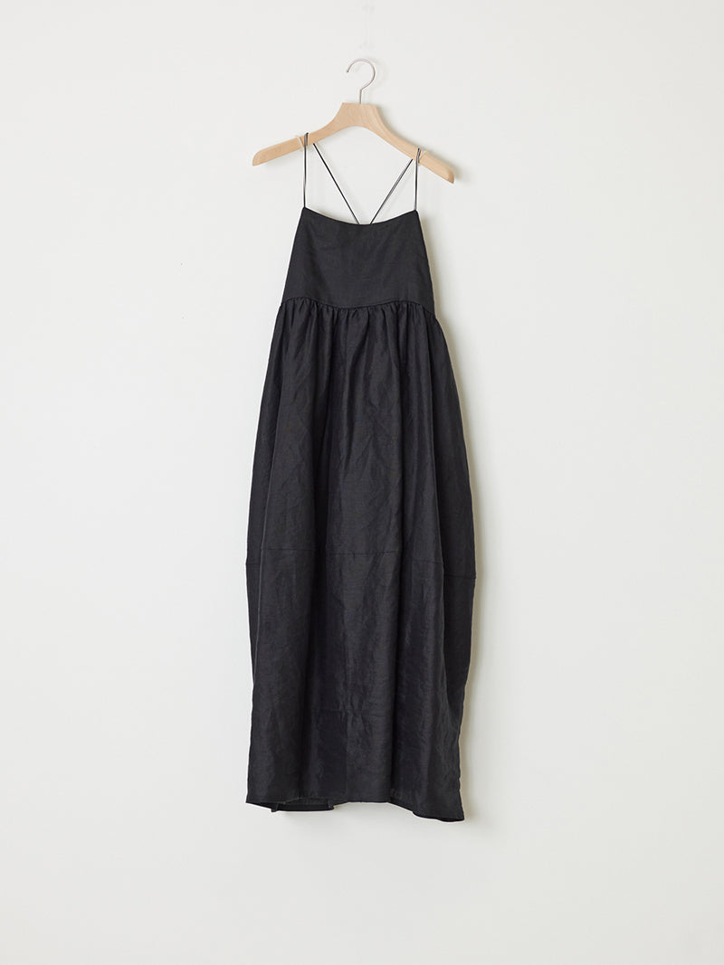 LINEN BALLOON DRESS