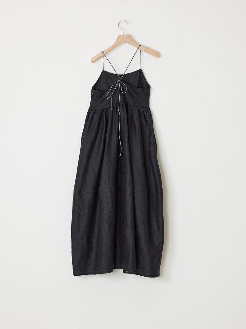 LINEN BALLOON DRESS