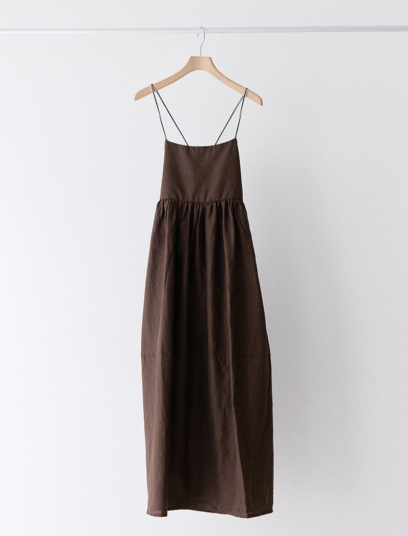 LINEN BALLOON DRESS