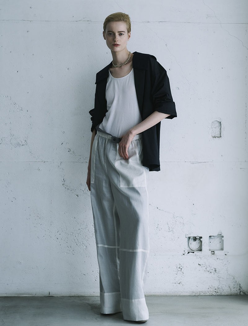 《ADAWAS/EZ》LAYERED TROUSERS